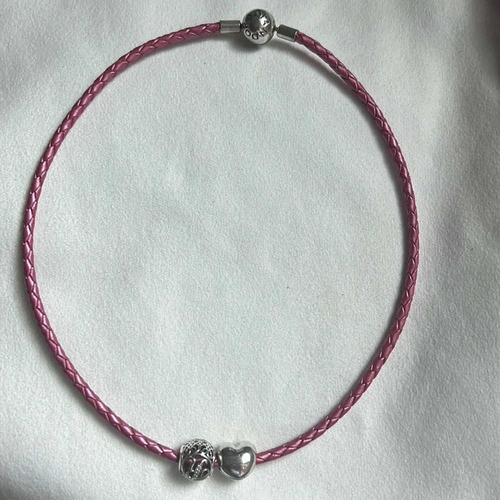 Pandora Charms Wrap Bracelet Necklace - Picture 9 of 9